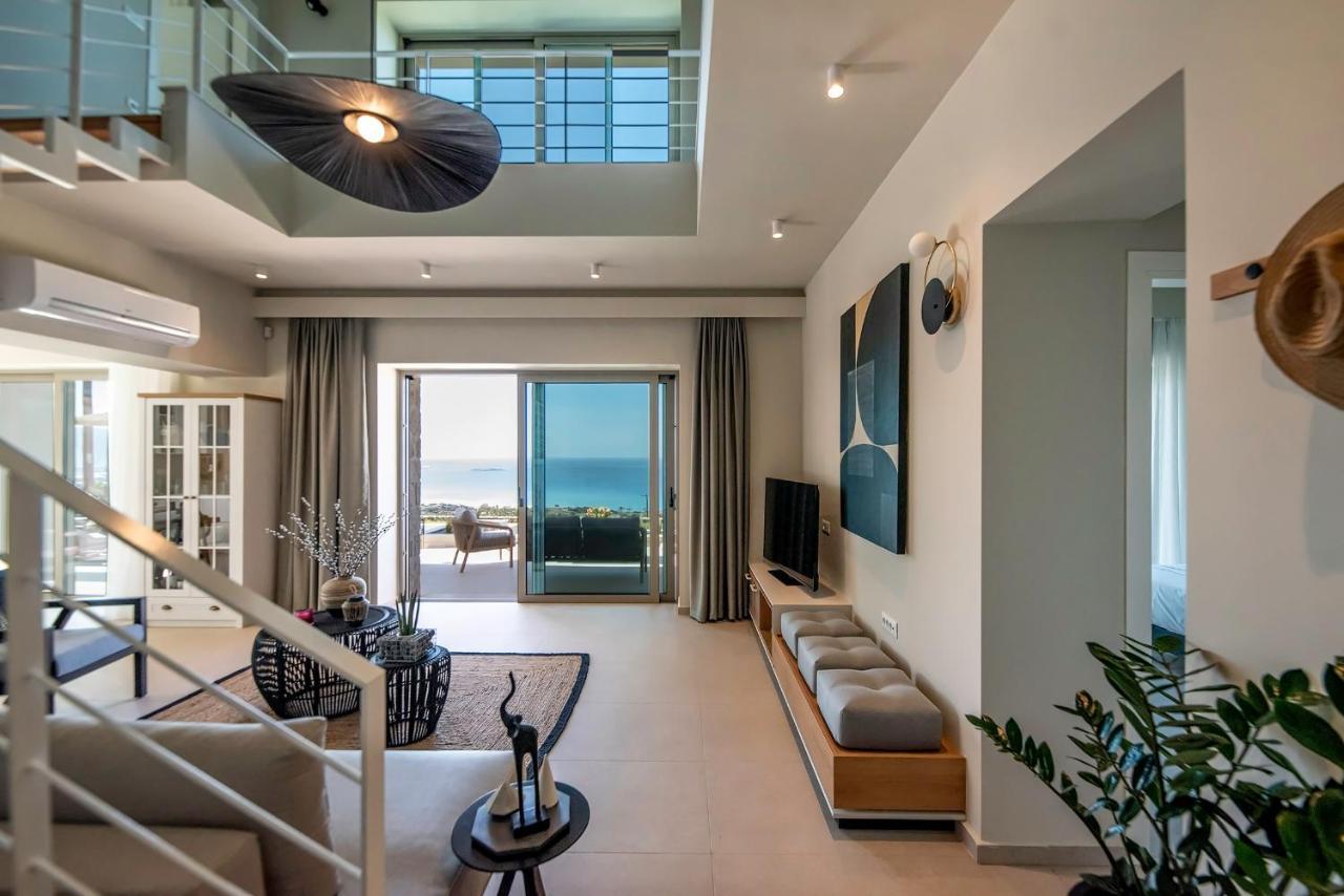 Cielo E Mare Villas I "Free" Heated Pools & Seaview Фаласарна Экстерьер фото
