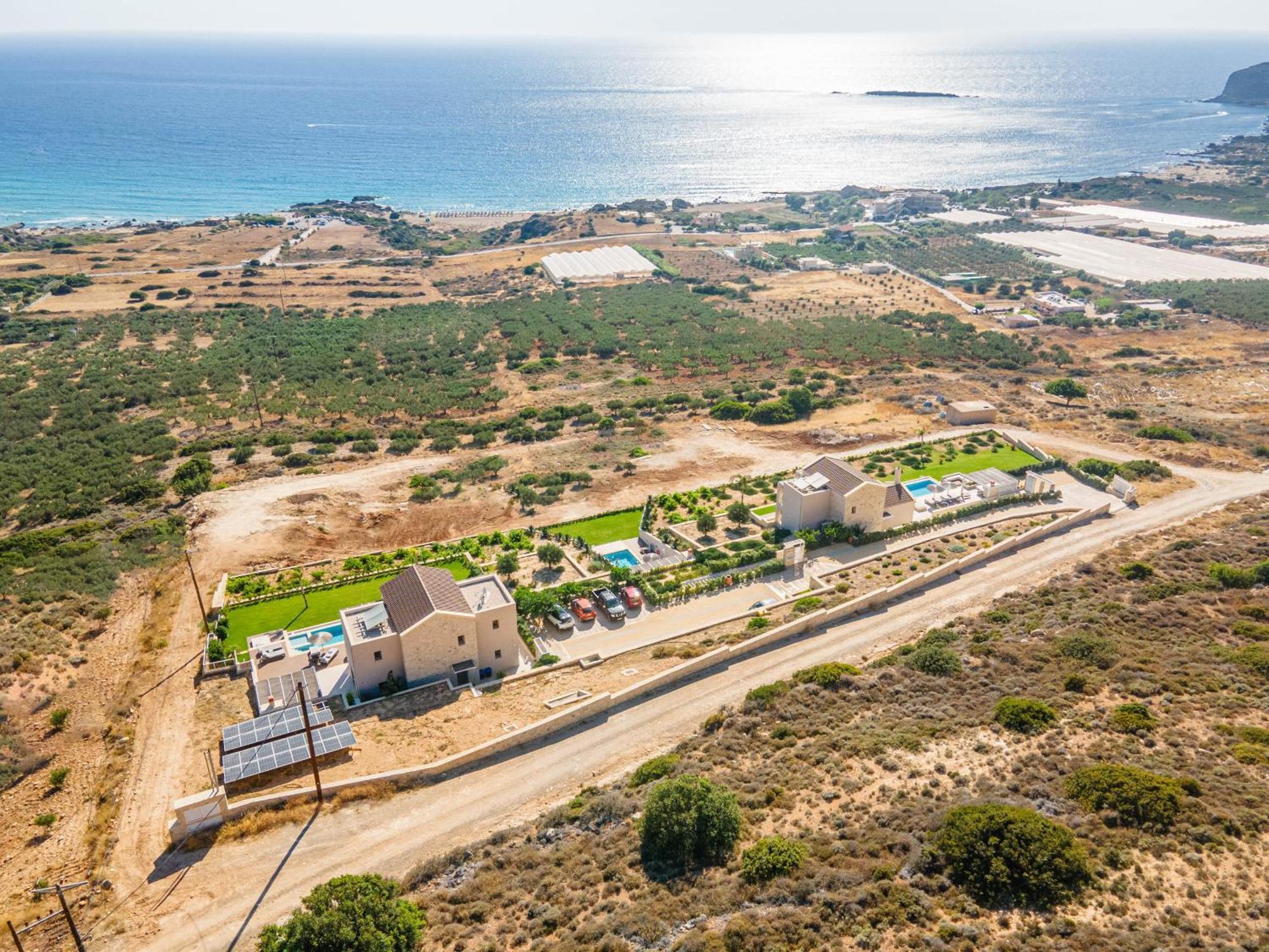 Cielo E Mare Villas I "Free" Heated Pools & Seaview Фаласарна Экстерьер фото